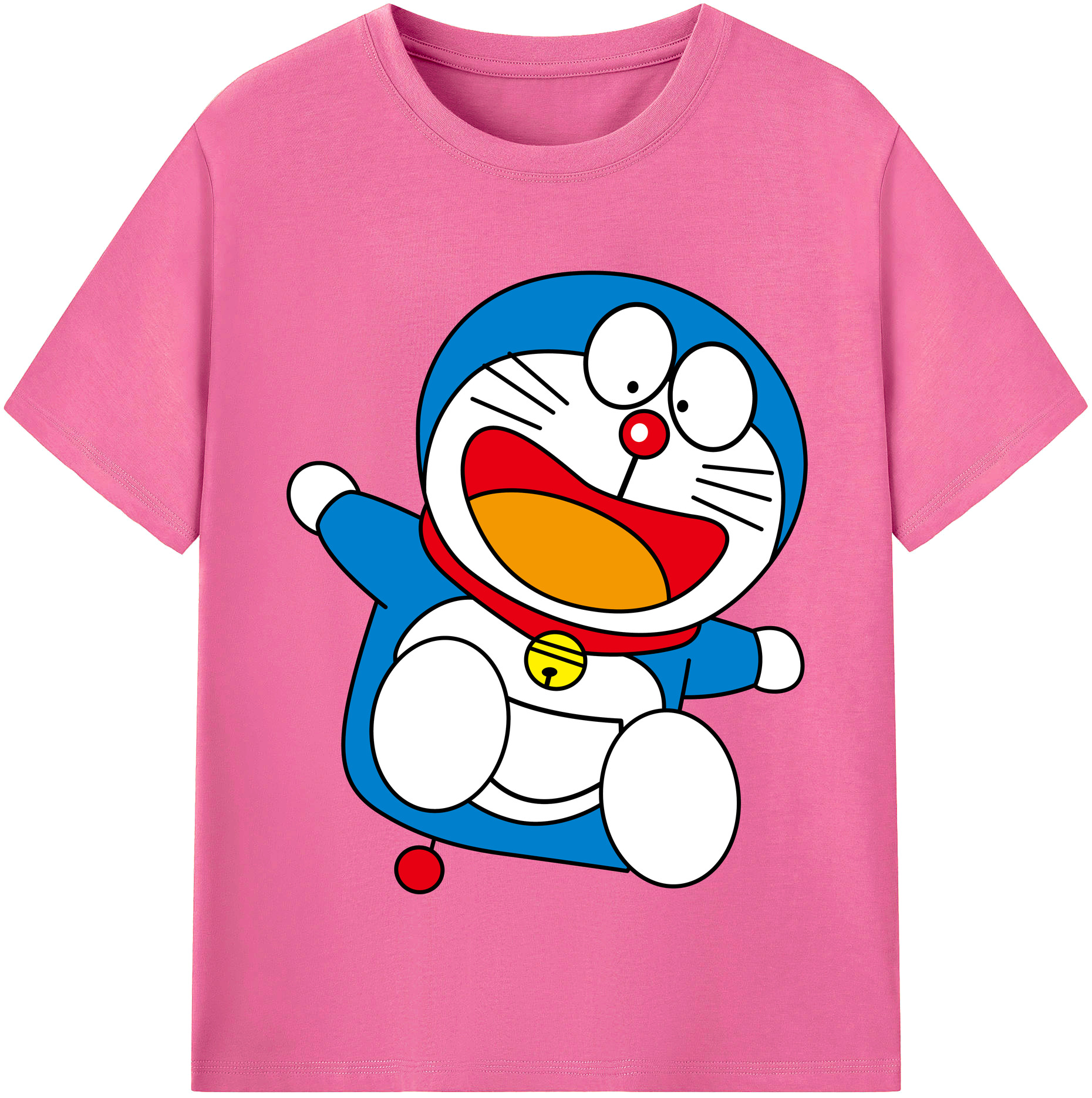 （画像用） ドラえもん Doraemon レディースカジュアルプリントTシャツ（綿100％）